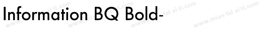 Information BQ Bold字体转换